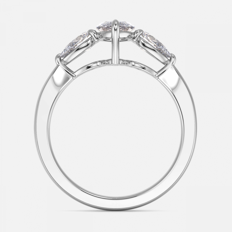 Marquise Three Stone Engagement Ring