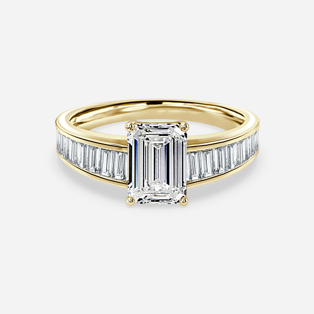 Emerald Unique Engagement Ring