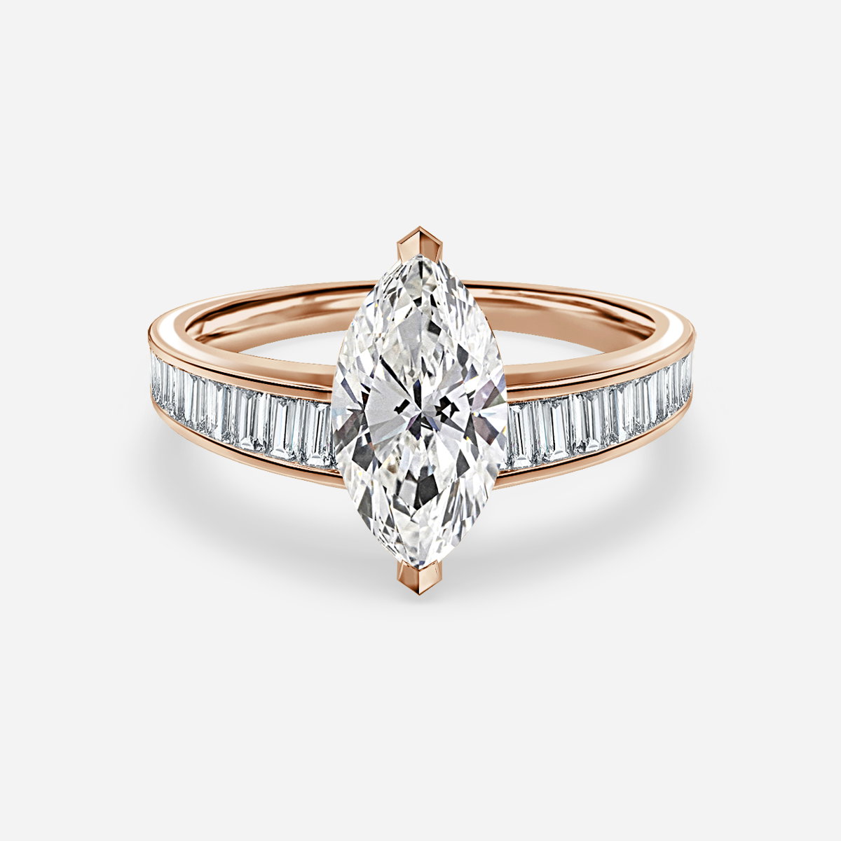 Marquise Unique Engagement Ring