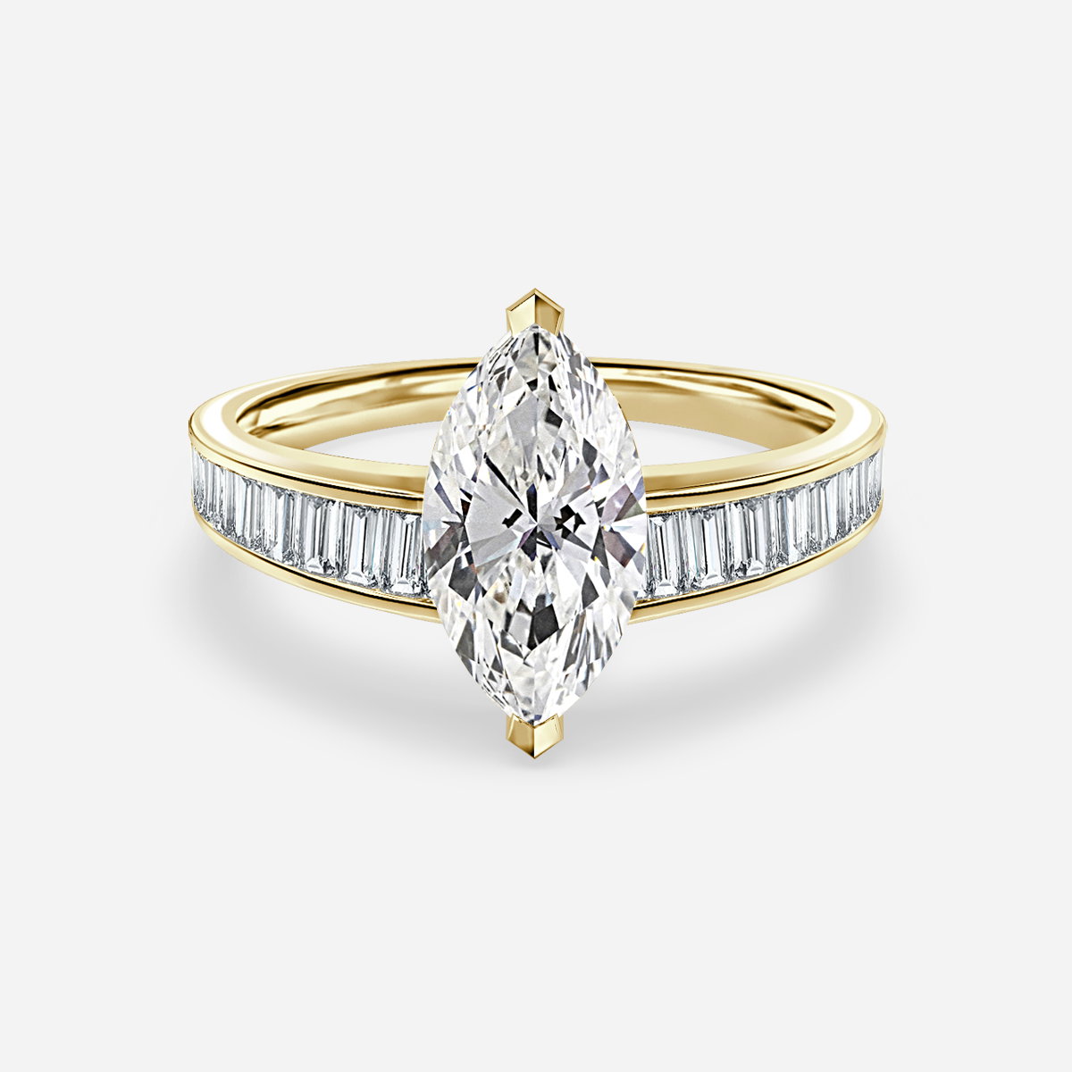 Marquise Unique Engagement Ring