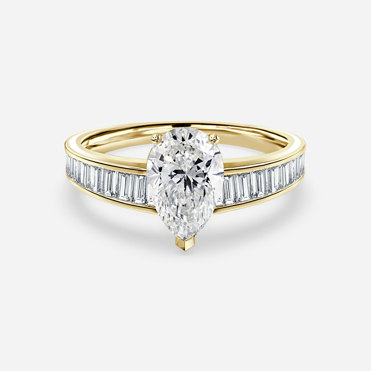 Pear Unique Engagement Ring