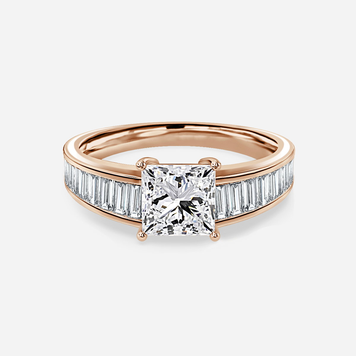 Princess Unique Engagement Ring