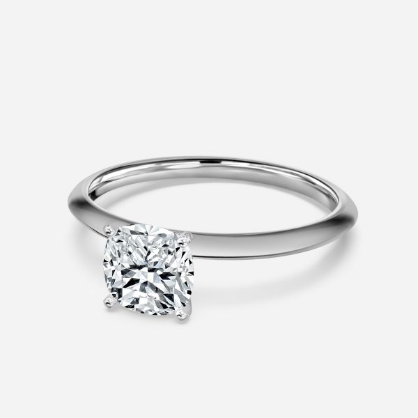 Cushion Solitaire Engagement Ring