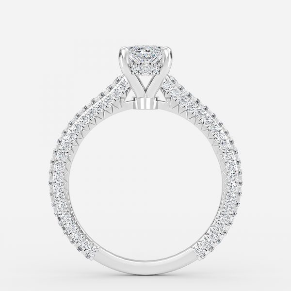Marquise Hidden Halo Engagement Ring