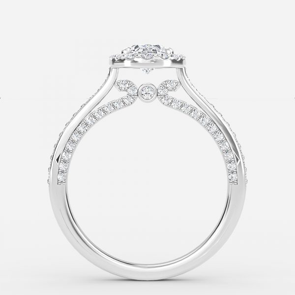 Oval Halo Engagement Ring