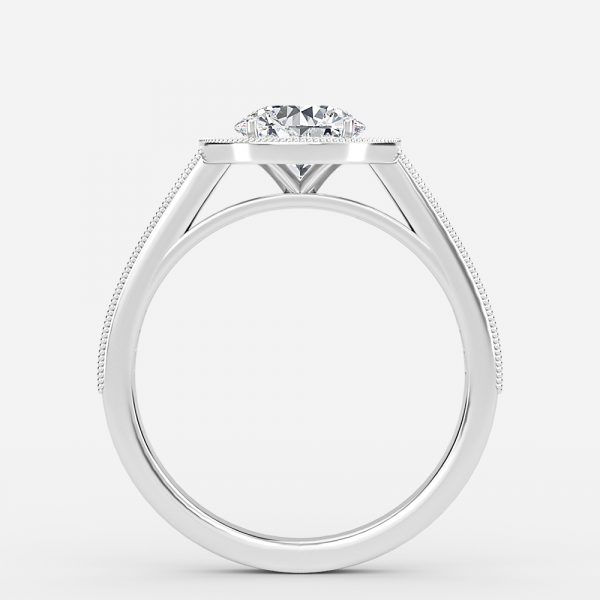 Round Halo Engagement Ring