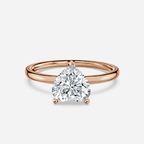 Heart Solitaire Engagement Ring