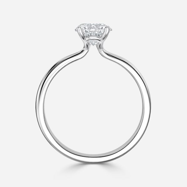 Heart Solitaire Engagement Ring