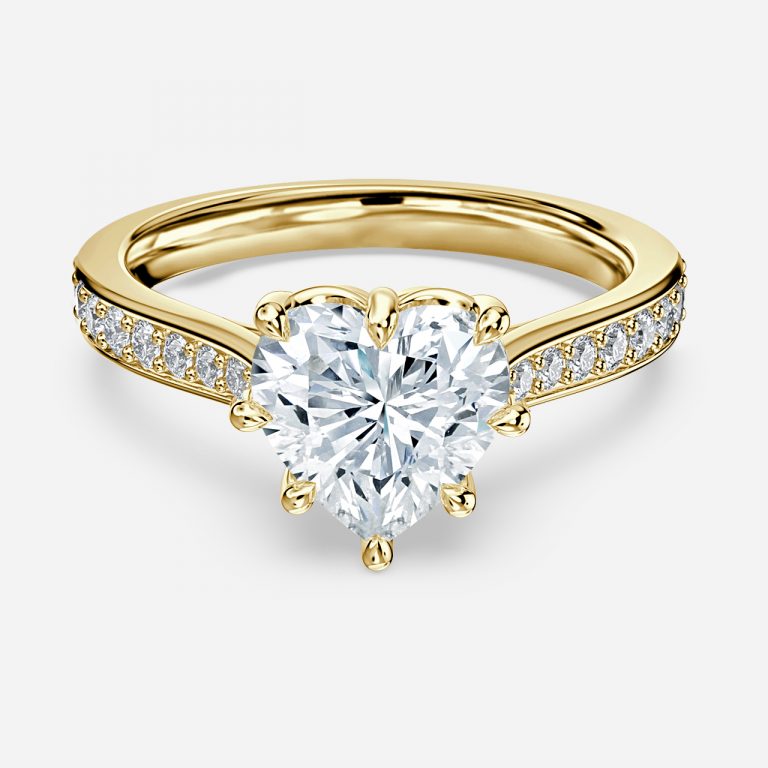 Heart Vintage Engagement Ring
