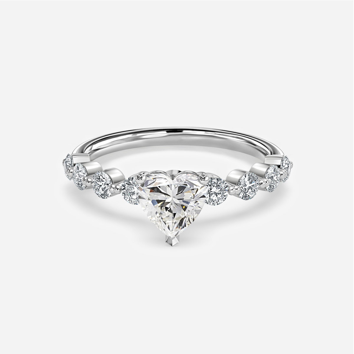 Heart Unique Engagement Ring