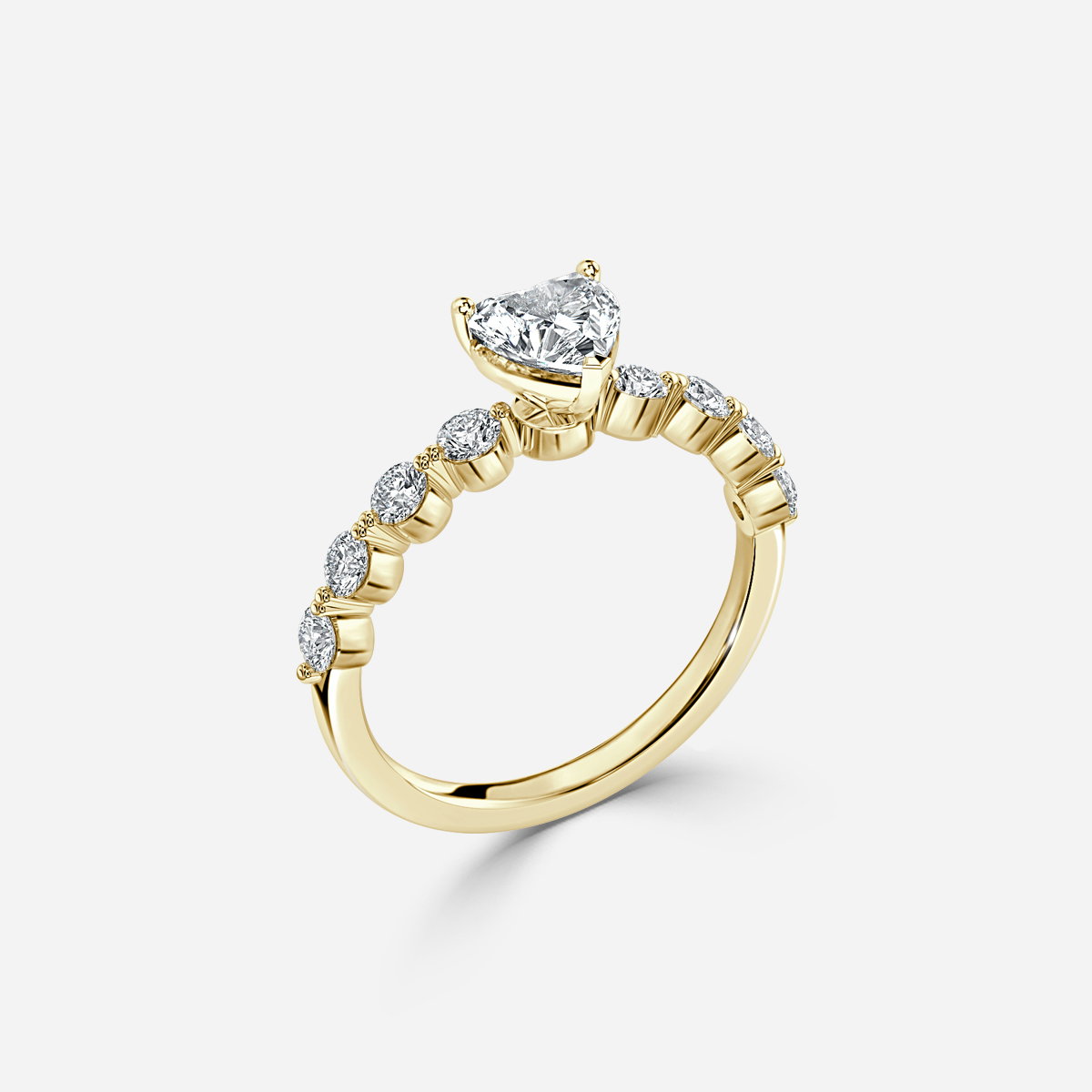 Heart Unique Engagement Ring