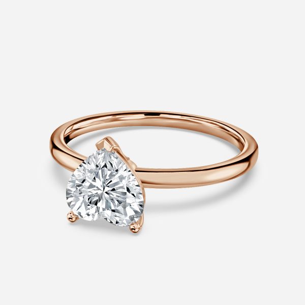 Heart Solitaire Engagement Ring