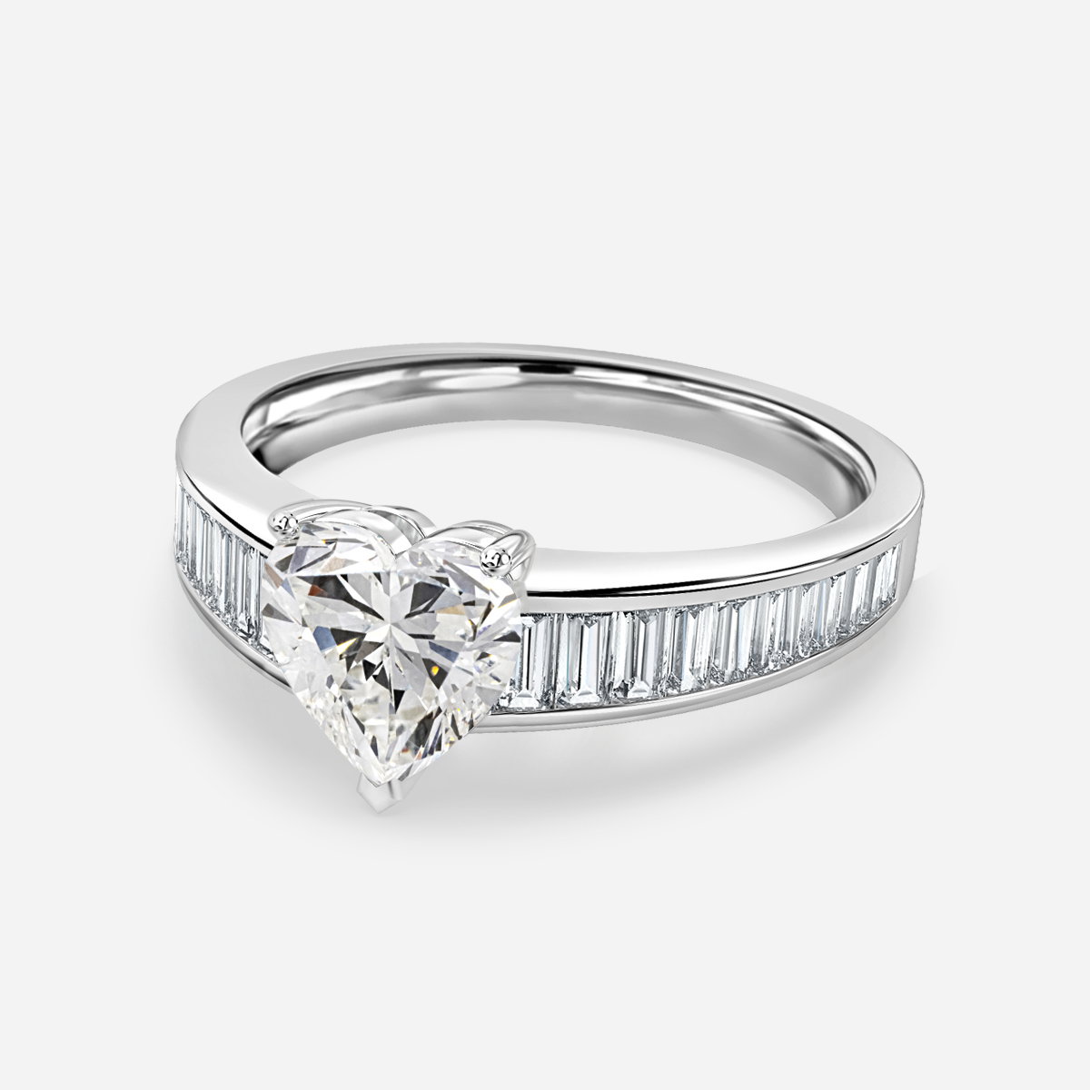 Heart Unique Engagement Ring