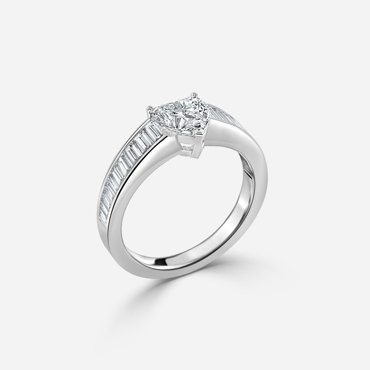 Heart Unique Engagement Ring