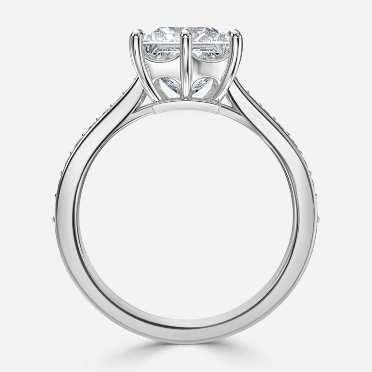Princess Vintage Engagement Ring
