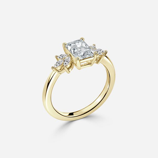 Radiant Cluster Engagement Ring
