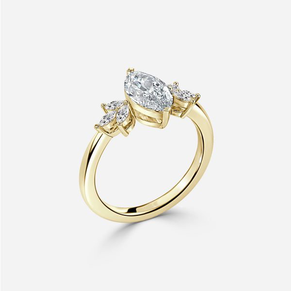 Marquise Cluster Engagement Ring