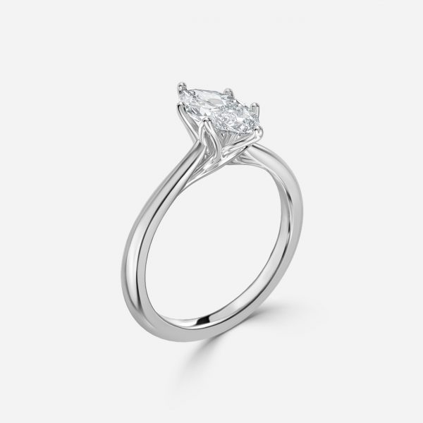 Marquise Solitaire Engagement Ring