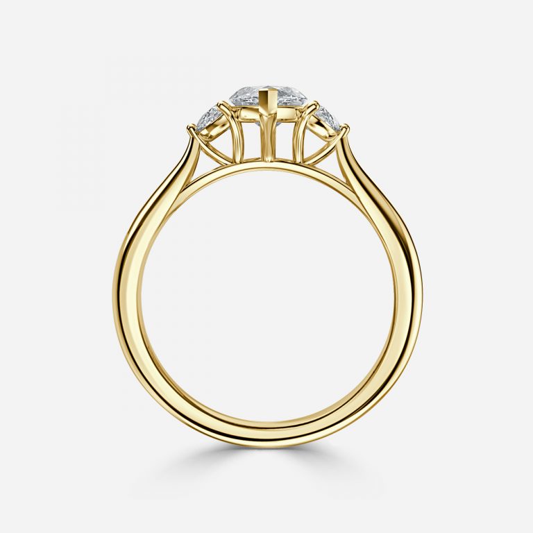 Marquise Three Stone Engagement Ring