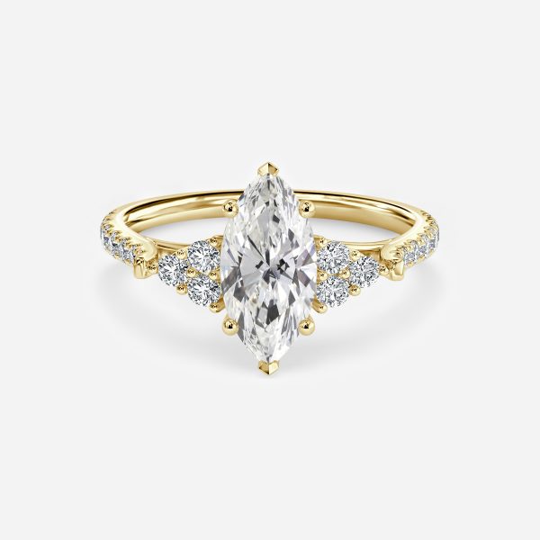 Marquise Cluster Engagement Ring