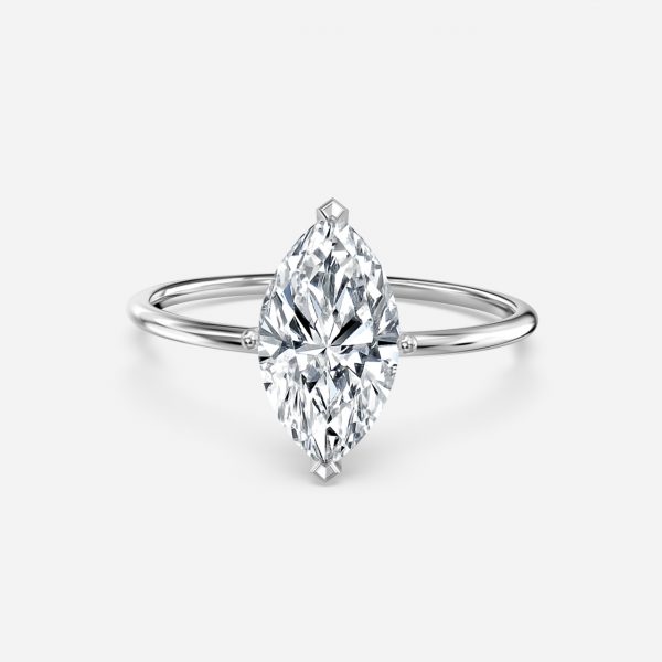 Marquise Solitaire Engagement Ring