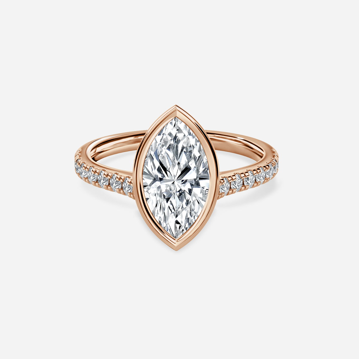 Marquise Bezel Engagement Ring