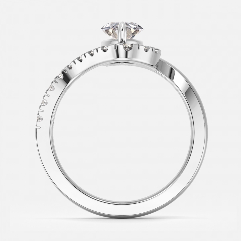 Marquise Halo Engagement Ring