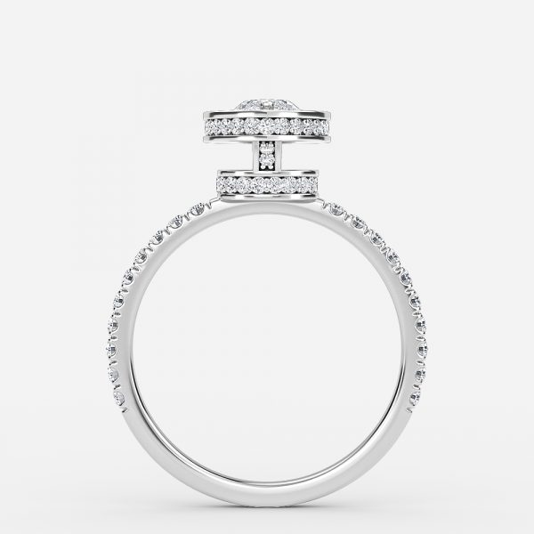 Marquise Halo Engagement Ring