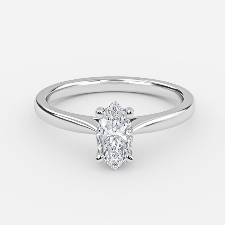 Marquise Solitaire Engagement Ring