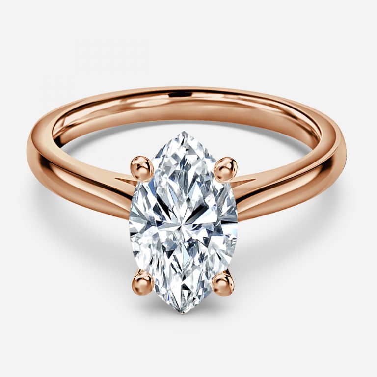 Marquise Solitaire Engagement Ring