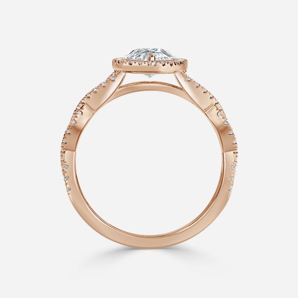 Marquise Halo Engagement Ring