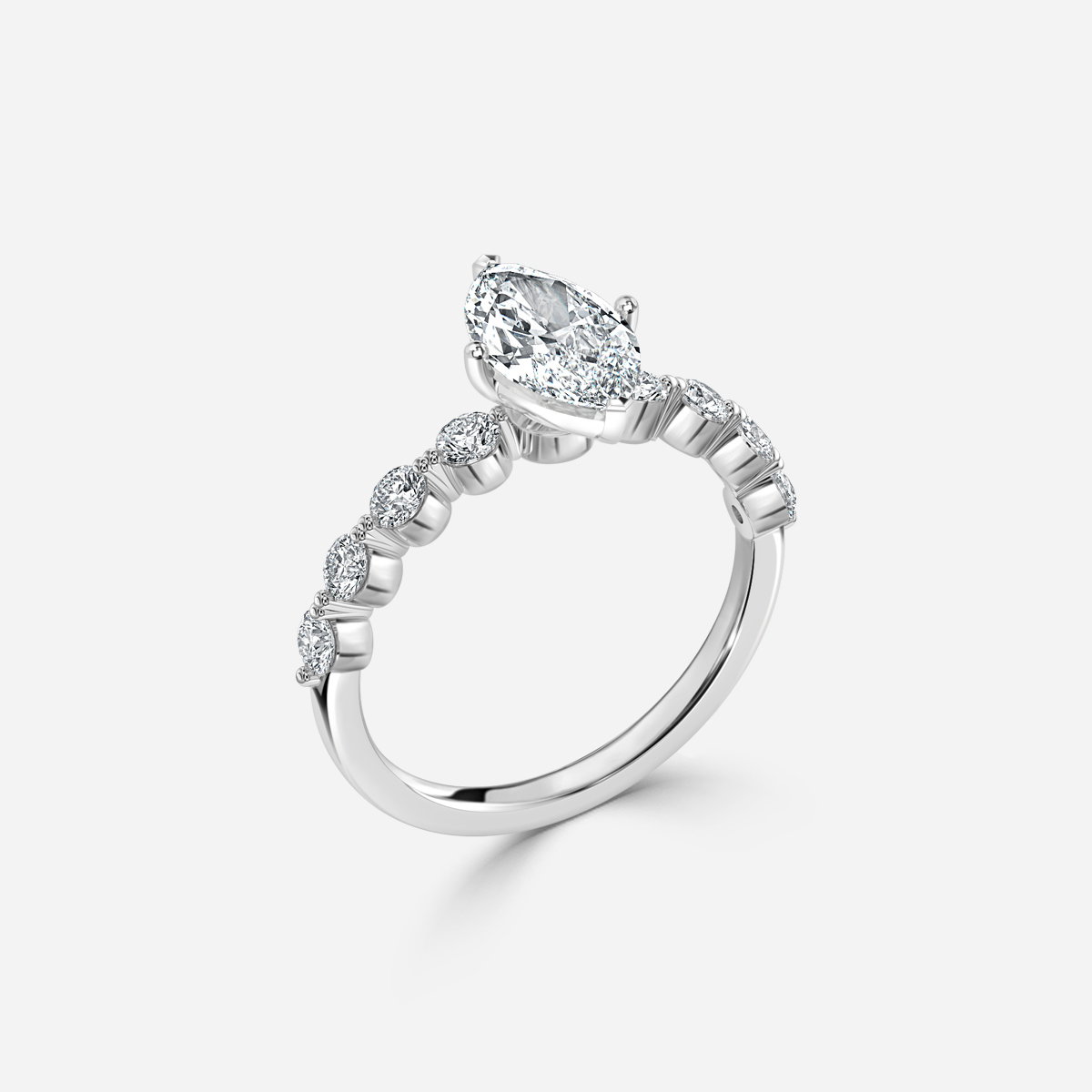 Marquise Unique Engagement Ring