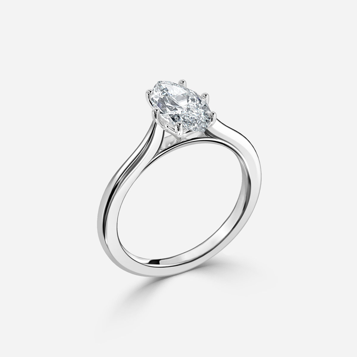 Marquise Solitaire Engagement Ring