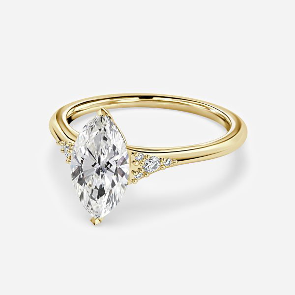 Marquise Cluster Engagement Ring