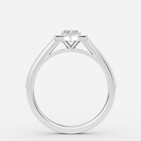 Marquise Halo Engagement Ring