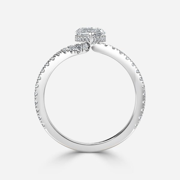 Marquise Hidden Halo Engagement Ring