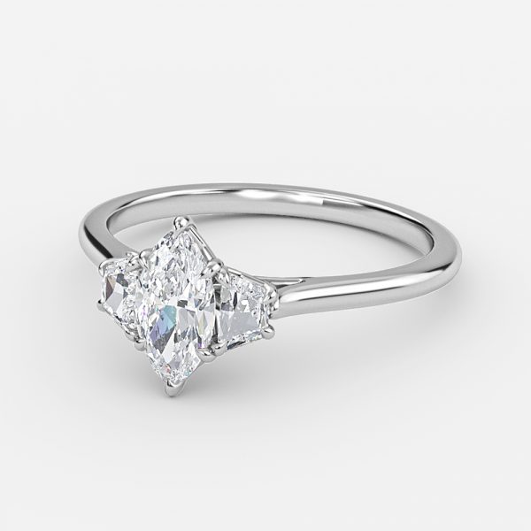 Marquise Three Stone Engagement Ring