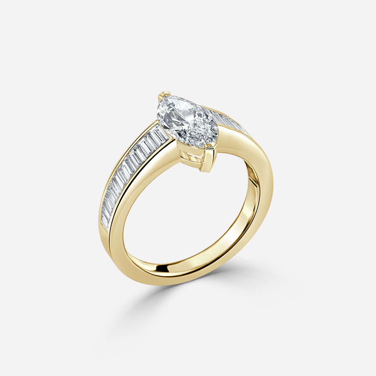 Marquise Unique Engagement Ring