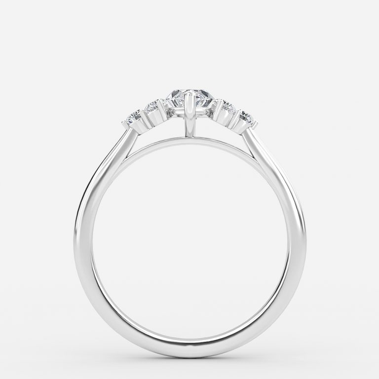 Marquise Cluster Engagement Ring