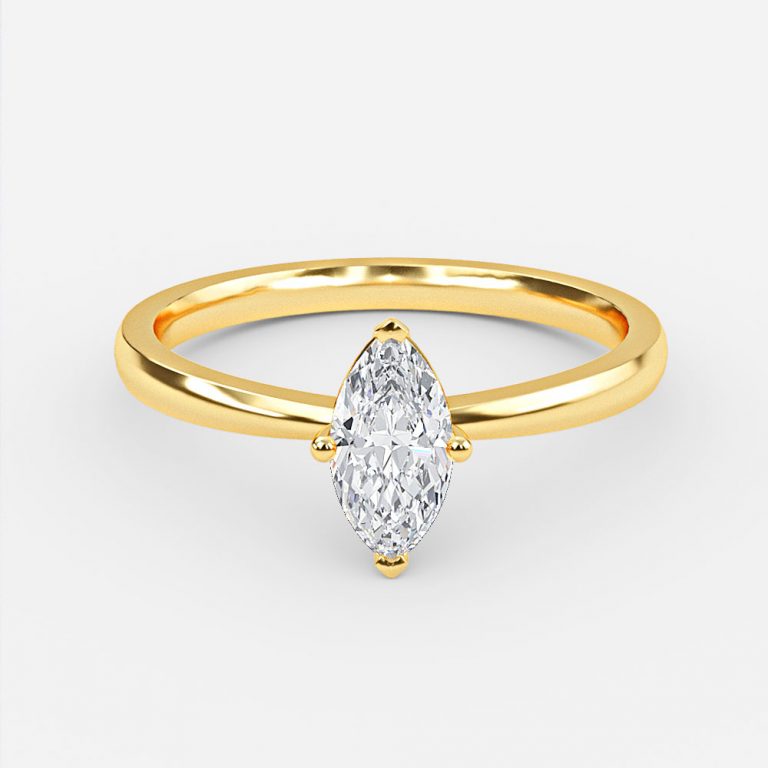 Marquise Solitaire Engagement Ring