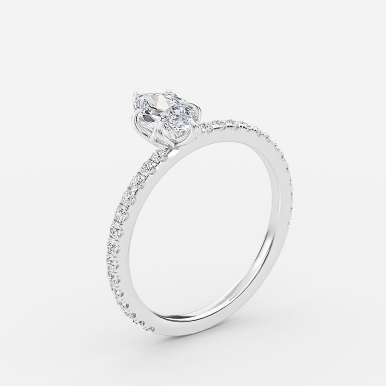 Marquise Dainty Engagement Ring