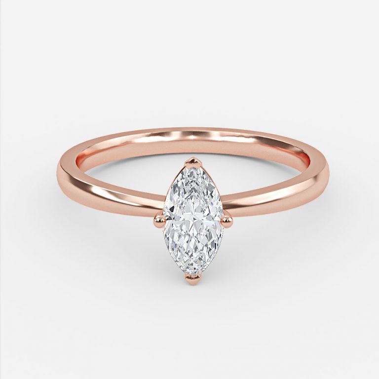 Marquise Solitaire Engagement Ring