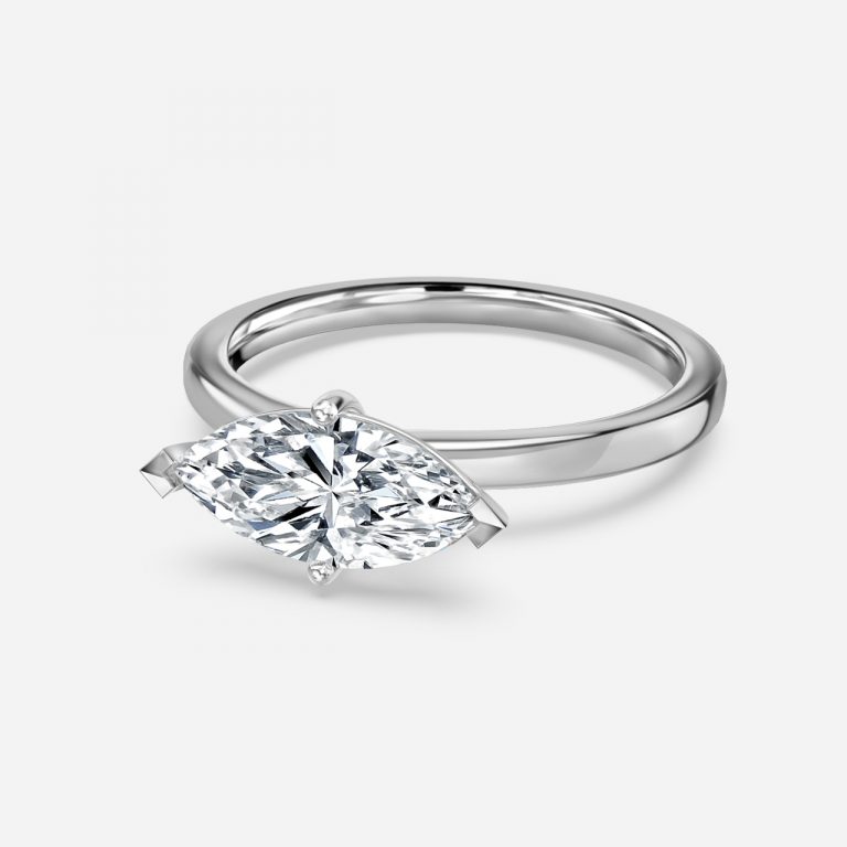 Marquise Solitaire Engagement Ring