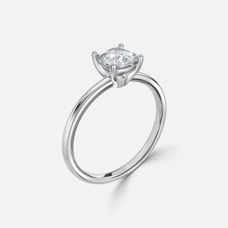 Cushion Solitaire Engagement Ring