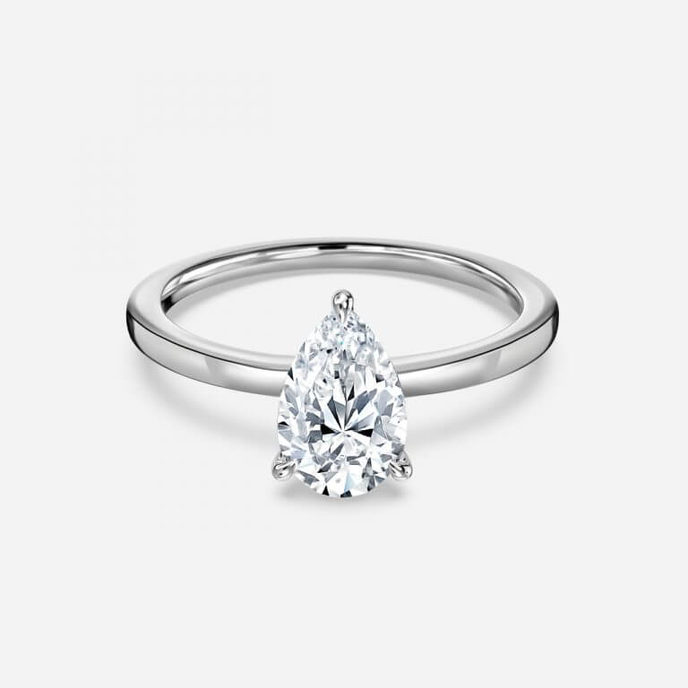 Pear Solitaire Engagement Ring