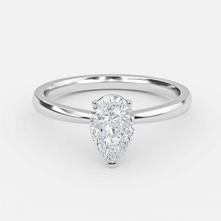 Pear Solitaire Engagement Ring