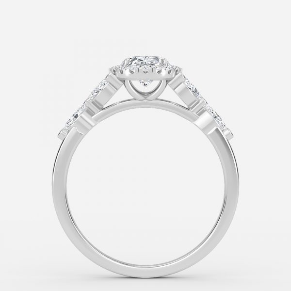Oval Halo Engagement Ring
