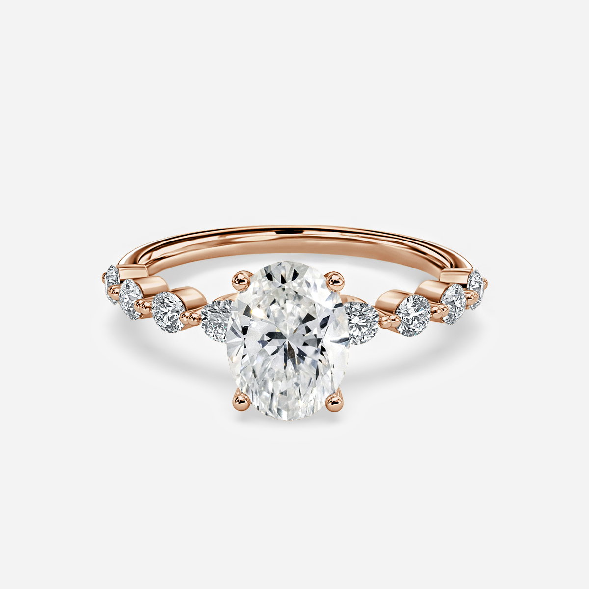 Oval Unique Engagement Ring