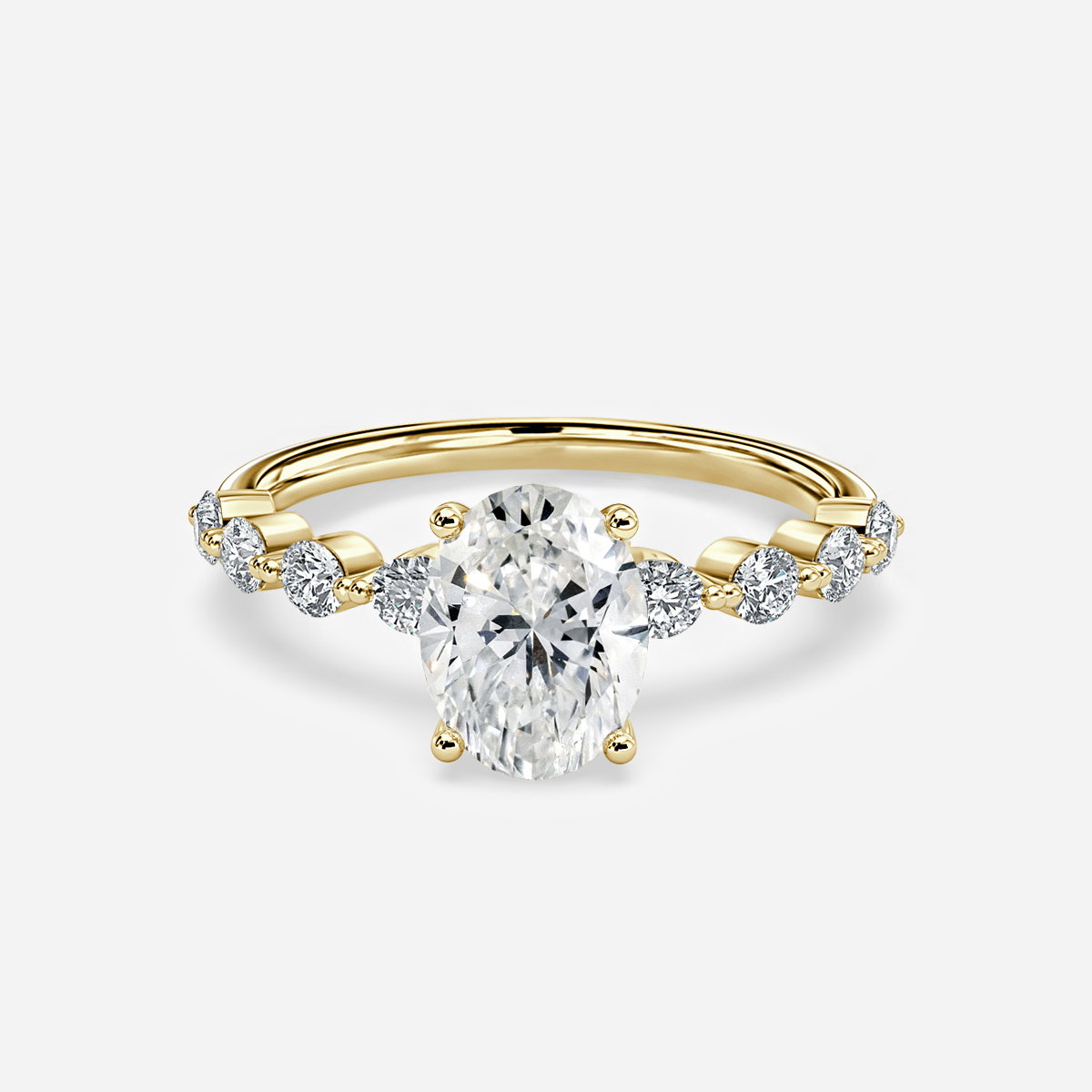 Oval Unique Engagement Ring