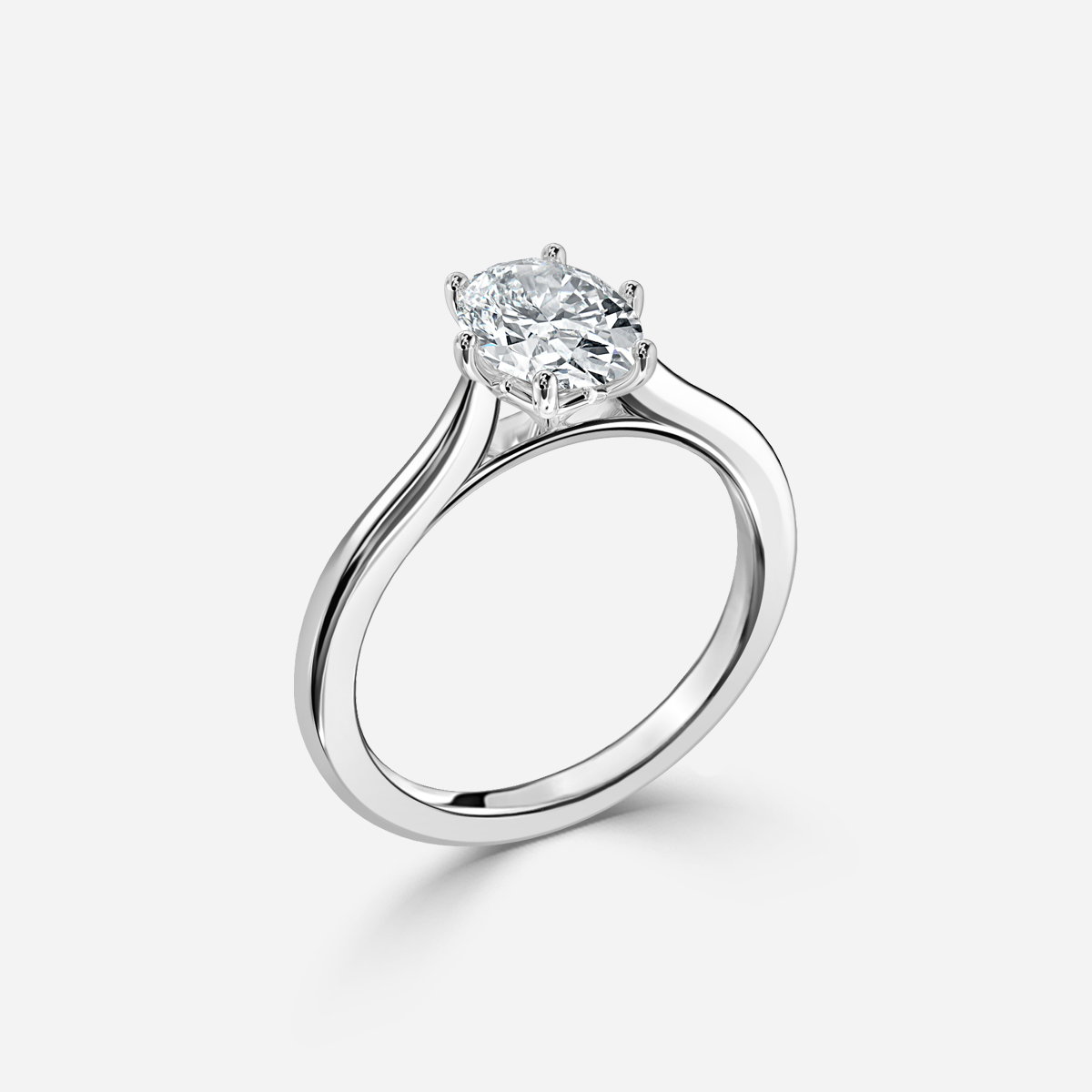 Oval Solitaire Engagement Ring